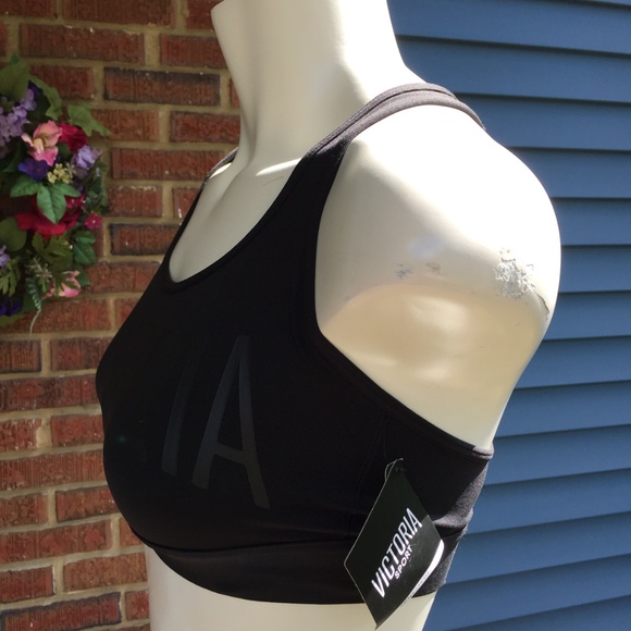 NWT - Victoria Sport Black Sports Bra S/P - Picture 3 of 4